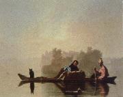 George Caleb Bingham fur traders descending the missouri oil on canvas